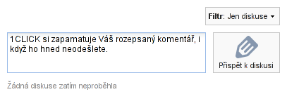 Pamatování rozepsaných komentářů