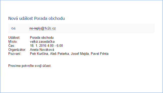 Zprávy o událostech